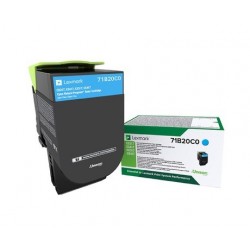 Lexmark CS317/CS417/CS517/CX317/CX417/CX517 Cyan Cartucho de Toner Original - 71B20C0