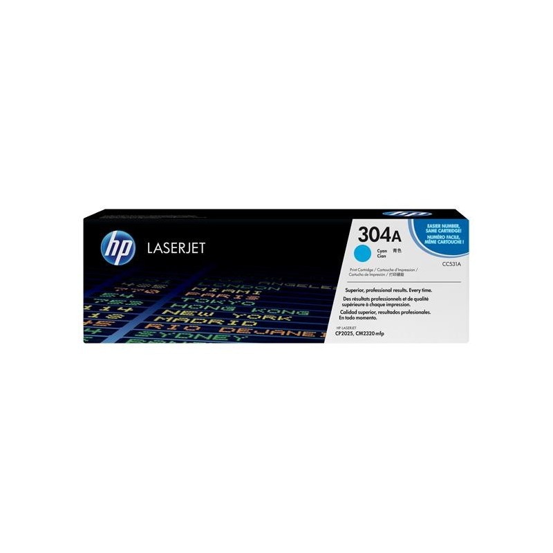 HP CC531A Cyan Cartucho de Toner Original - 304A