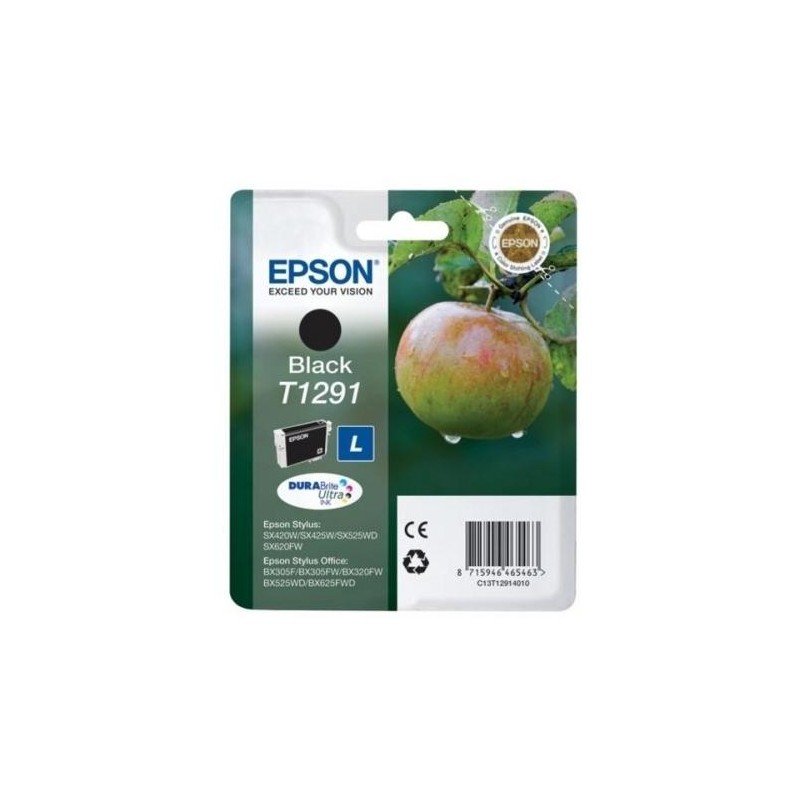 Epson T1291 Negro Cartucho de Tinta Original - C13T12914012