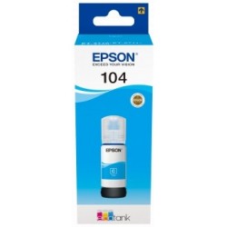 Epson 104 Cyan Botella de Tinta Original - C13T00P240