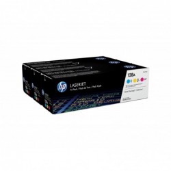 HP CE321A/CE322A/CE323A Pack de 3 Cartuchos de Toner Originales - 128A