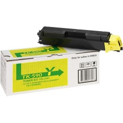 Kyocera TK590 Amarillo Cartucho de Toner Original - 1T02KVANL0/TK590Y