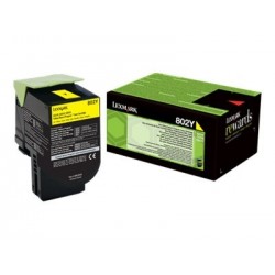 Lexmark CX310/CX410/CX510 Amarillo Cartucho de Toner Original - 80C20Y0/802Y