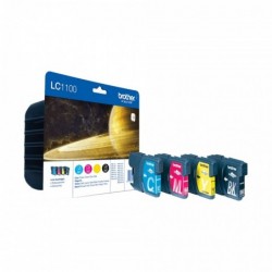 Brother LC1100 Pack de 4 Cartuchos de Tinta Originales - LC1100VALBP