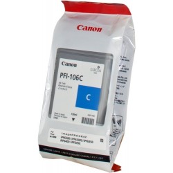 Canon PFI106 Cyan Cartucho de Tinta Original - PFI106C/6622B001