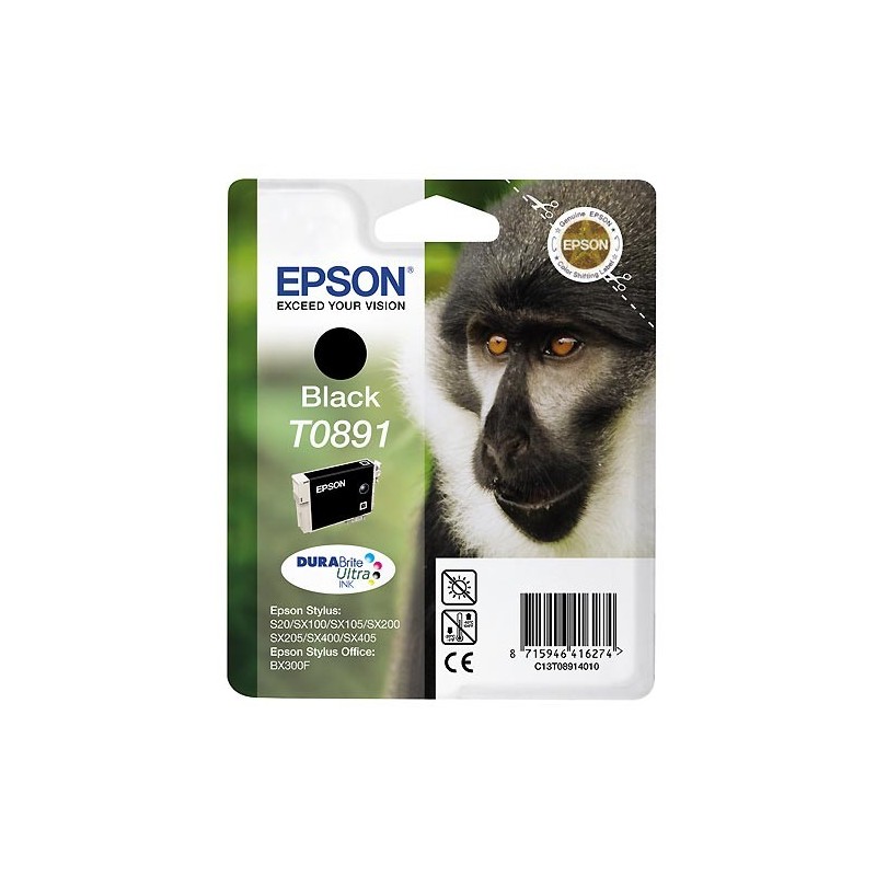 Epson T0891 Negro Cartucho de Tinta Original - C13T08914011