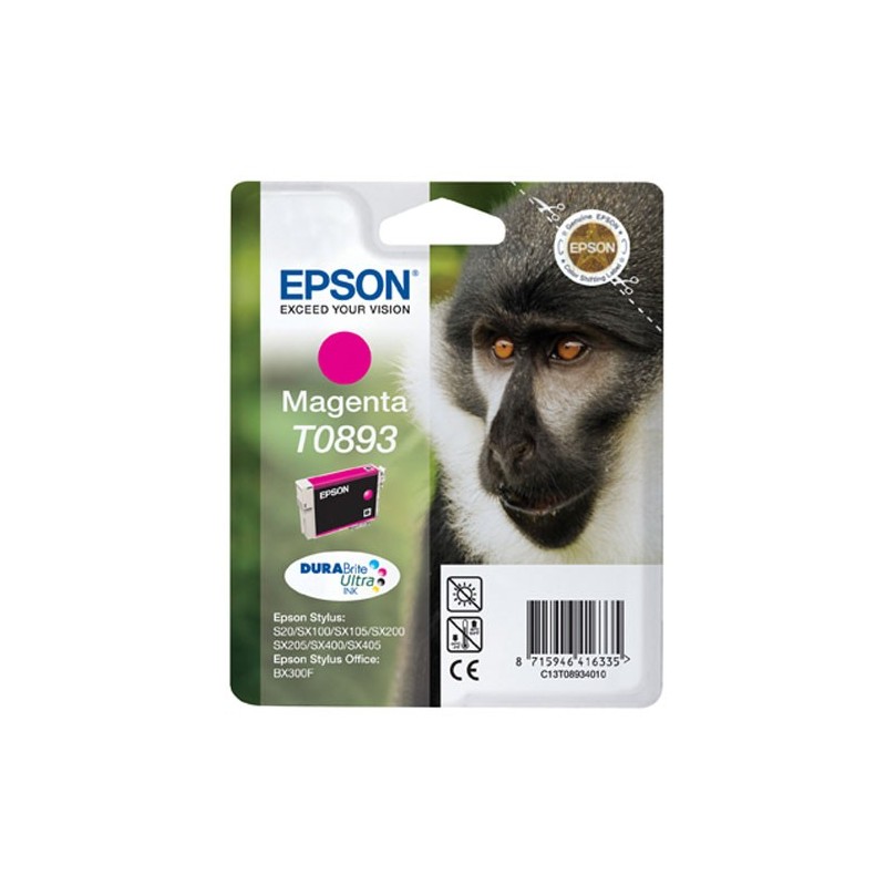 Epson T0893 Magenta Cartucho de Tinta Original - C13T08934011