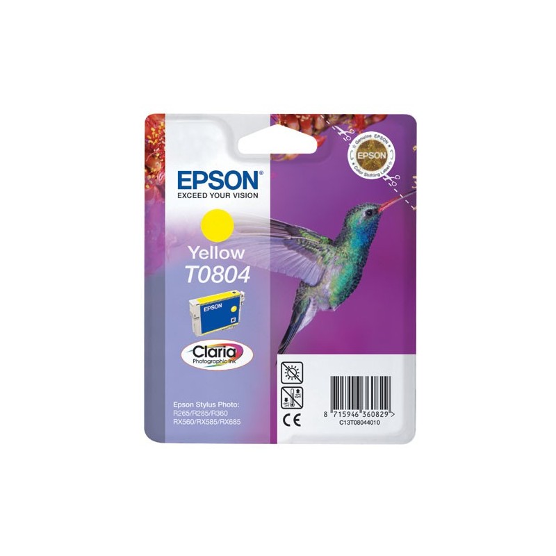 Epson T0804 Amarillo Cartucho de Tinta Original - C13T08044011