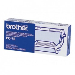 Brother PC75 Cartucho y Rollo de Transferencia Termica Original - 1 Rollo