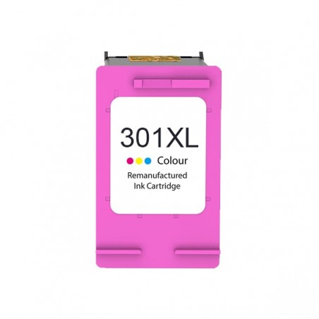 HP 301XL Color Cartucho de Tinta Remanufacturado - Muestra Nivel de Tinta - Reemplaza CH564EE/CH562EE