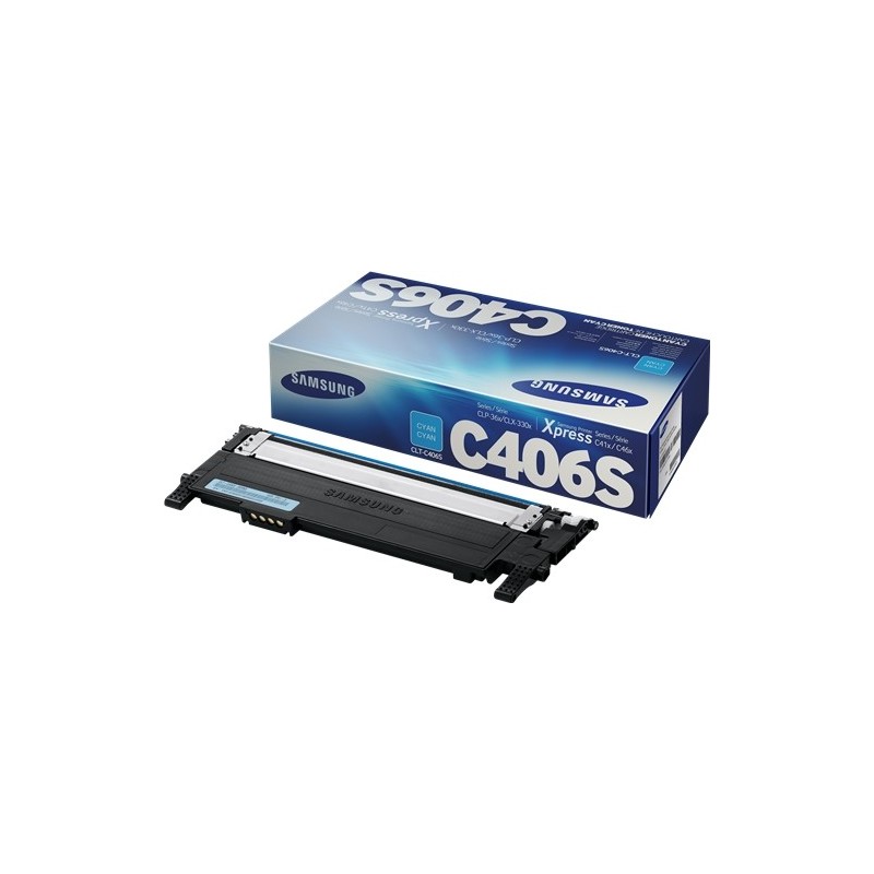 Samsung CLP360/CLX3305 Cyan Cartucho de Toner Original - CLT-C406S/ST984A