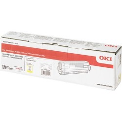 OKI C824/C834/C844 Amarillo Cartucho de Toner Original - 47095701