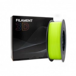 Filamento 3D PLA - Diametro 1.75mm - Bobina 1kg - Color Amarillo Fluorescente