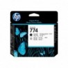 HP 774 Cabezal de Impresion Original - Negro Photo, Gris Light - P2W00A