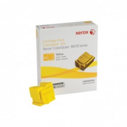 Xerox ColorQube 8870/8880 Amarillo Pack de 6 Cartuchos de Tinta Solida Originales - 108R00956