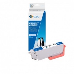 G&G Epson T2632/T2612 (26XL) Cyan Cartucho de Tinta Generico - Reemplaza C13T26324012/C13T26124012