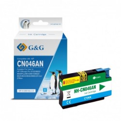 G&G HP 951XL Cyan Cartucho de Tinta Generico - Reemplaza CN046AE/CN050AE