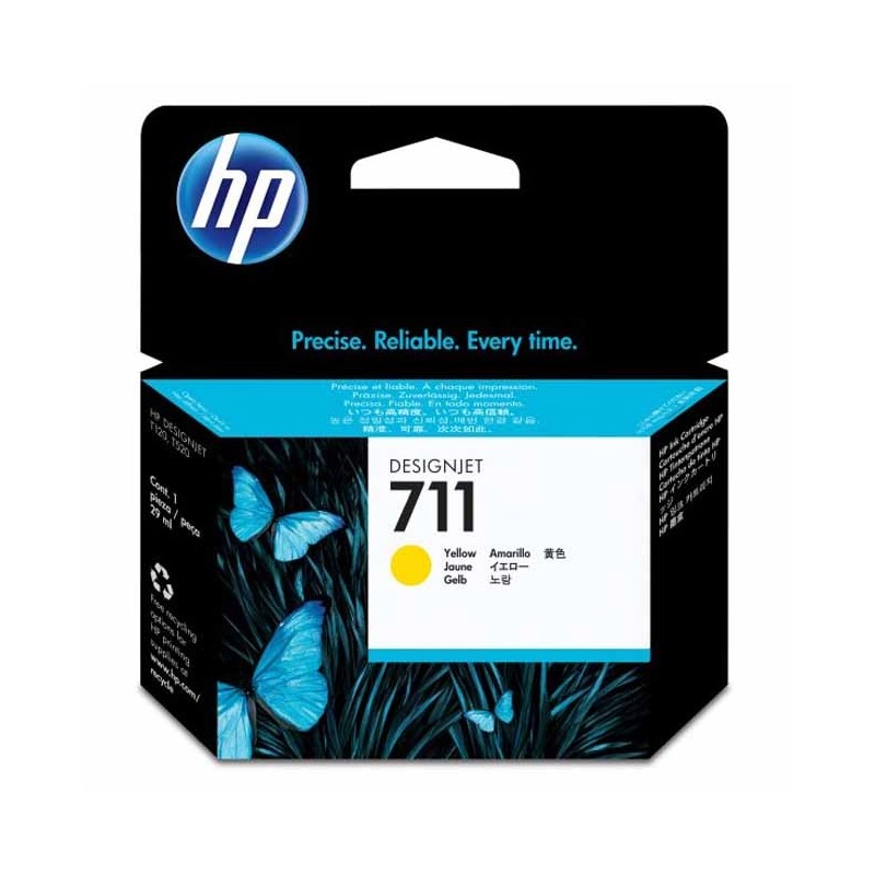 HP 711 Amarillo Cartucho de Tinta Original - CZ132A