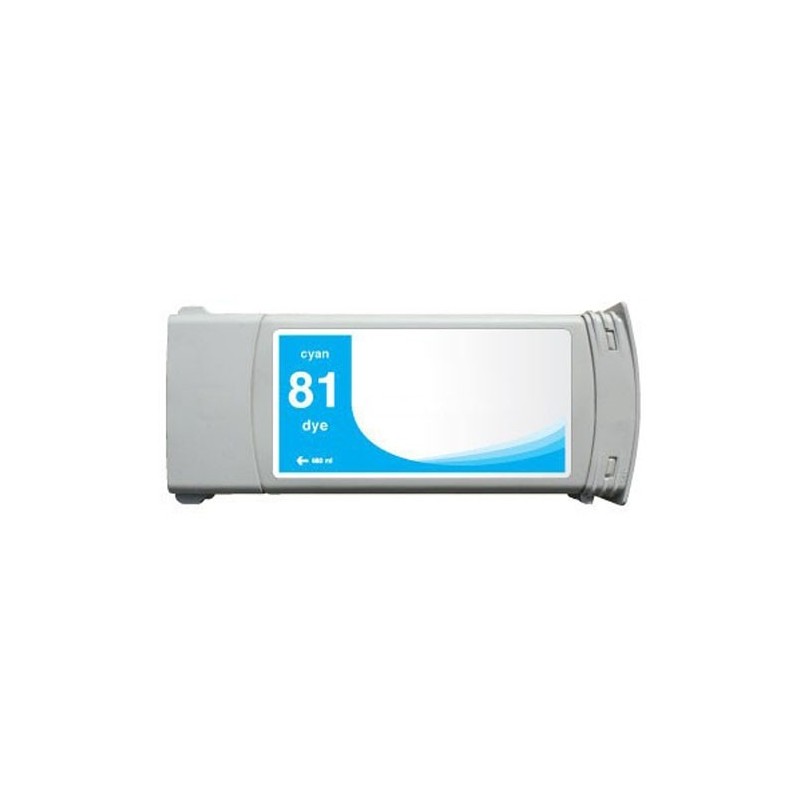 HP 81 Cyan Cartucho de Tinta Generico - Reemplaza C4931A