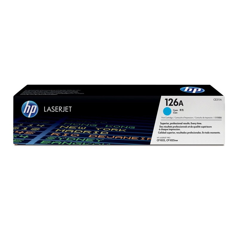 HP CE311A Cyan Cartucho de Toner Original - 126A