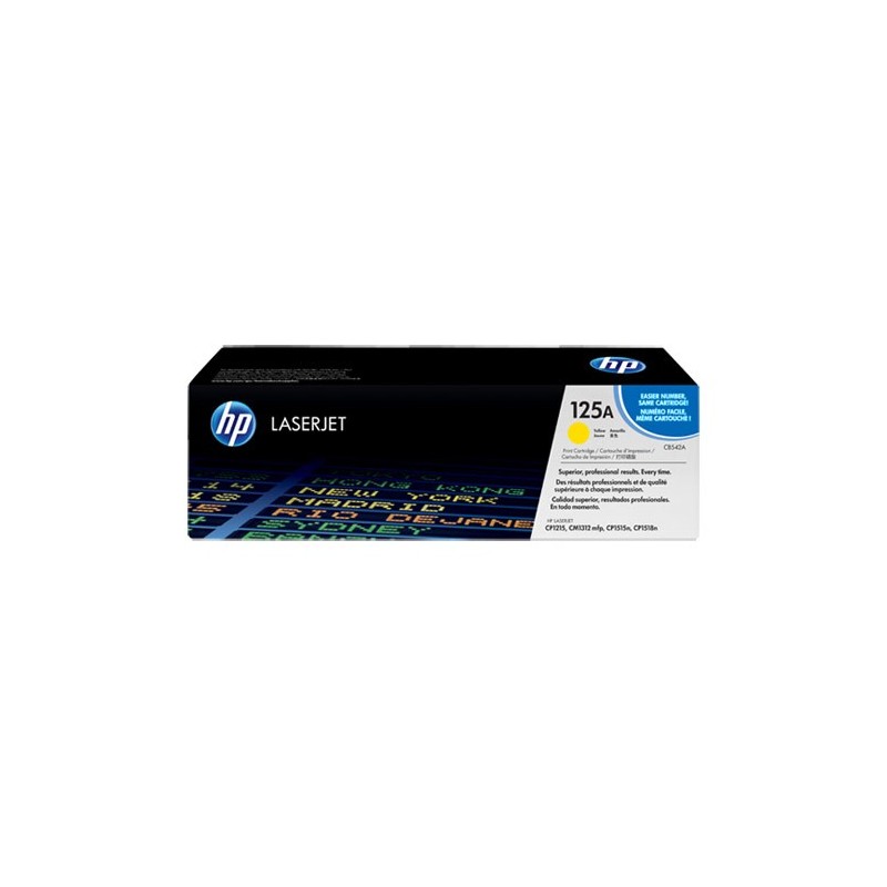 HP CB542A Amarillo Cartucho de Toner Original - 125A