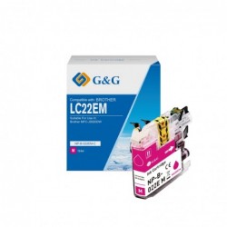 G&G Brother LC22E Magenta Cartucho de Tinta Generico - Reemplaza LC22EM