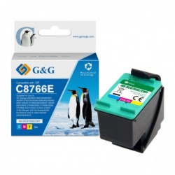 G&G HP 343 Color Cartucho de Tinta Remanufacturado - Reemplaza C8766EE