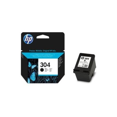 HP 304 Negro Cartucho de Tinta Original - N9K06AE