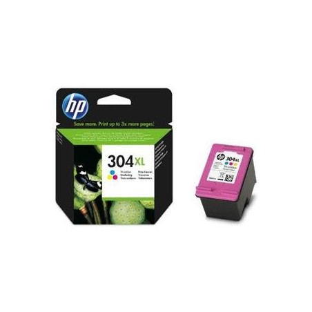 HP 304XL Color Cartucho de Tinta Original - N9K07AE