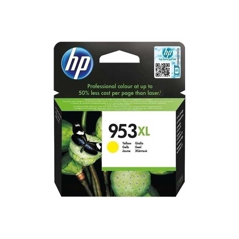 HP 953XL Amarillo Cartucho de Tinta Original - F6U18AE