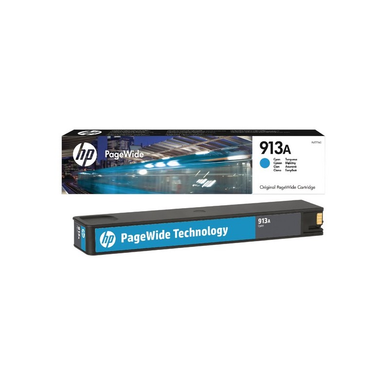 HP 913A Cyan Cartucho de Tinta Original - F6T77AE