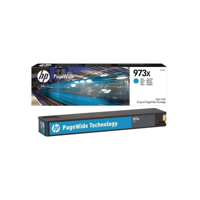 HP 973X Cyan Cartucho de Tinta Original - F6T81AE