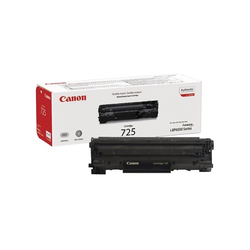 Canon 725 Negro Cartucho de Toner Original - 3484B002