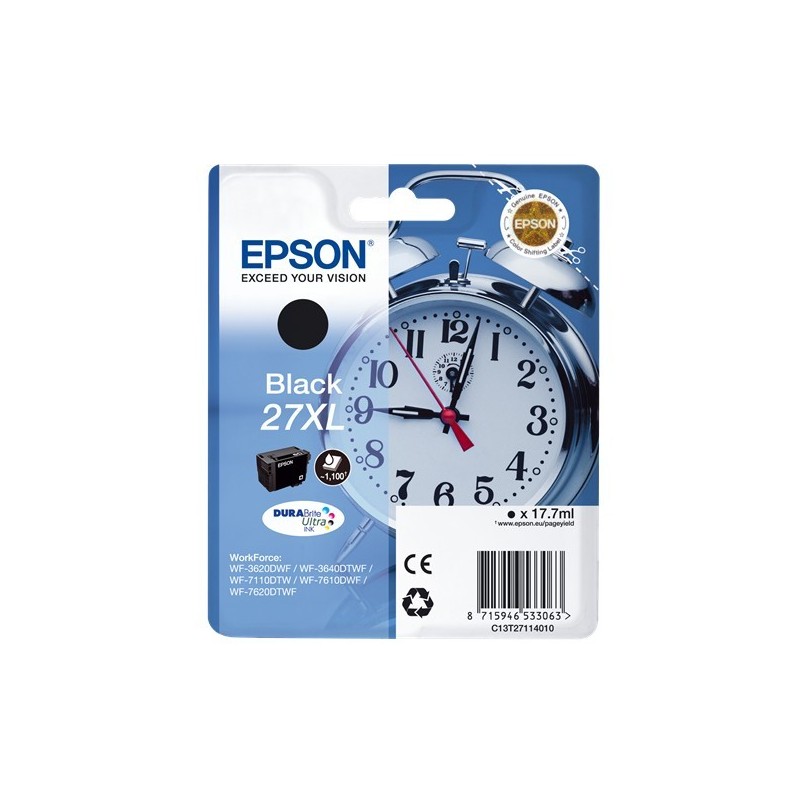 Epson T2711 (27XL) Negro Cartucho de Tinta Original - C13T27114012