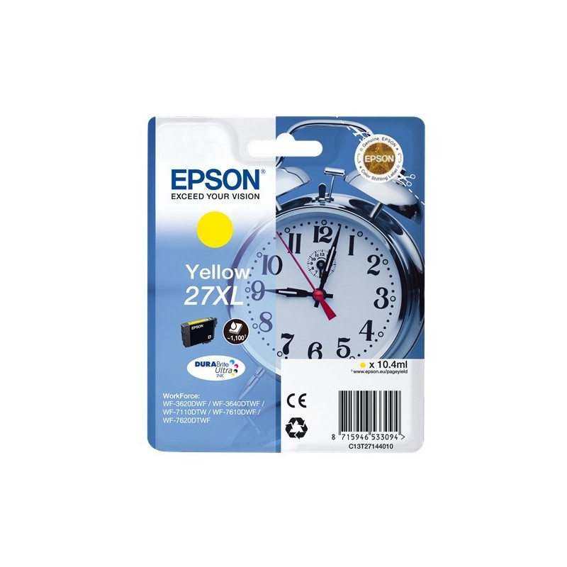 Epson T2714 (27XL) Amarillo Cartucho de Tinta Original - C13T27144012