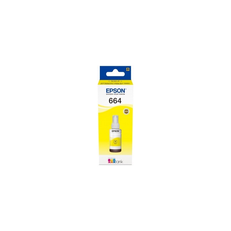 Epson T6644 Amarillo Botella de Tinta Original - C13T664440