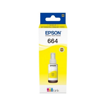 Epson T6644 Amarillo Botella de Tinta Original - C13T664440