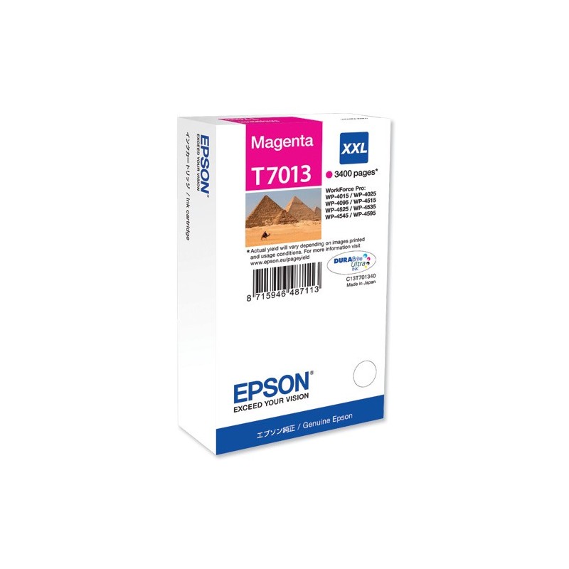 Epson T7013 Magenta Cartucho de Tinta Original - C13T70134010