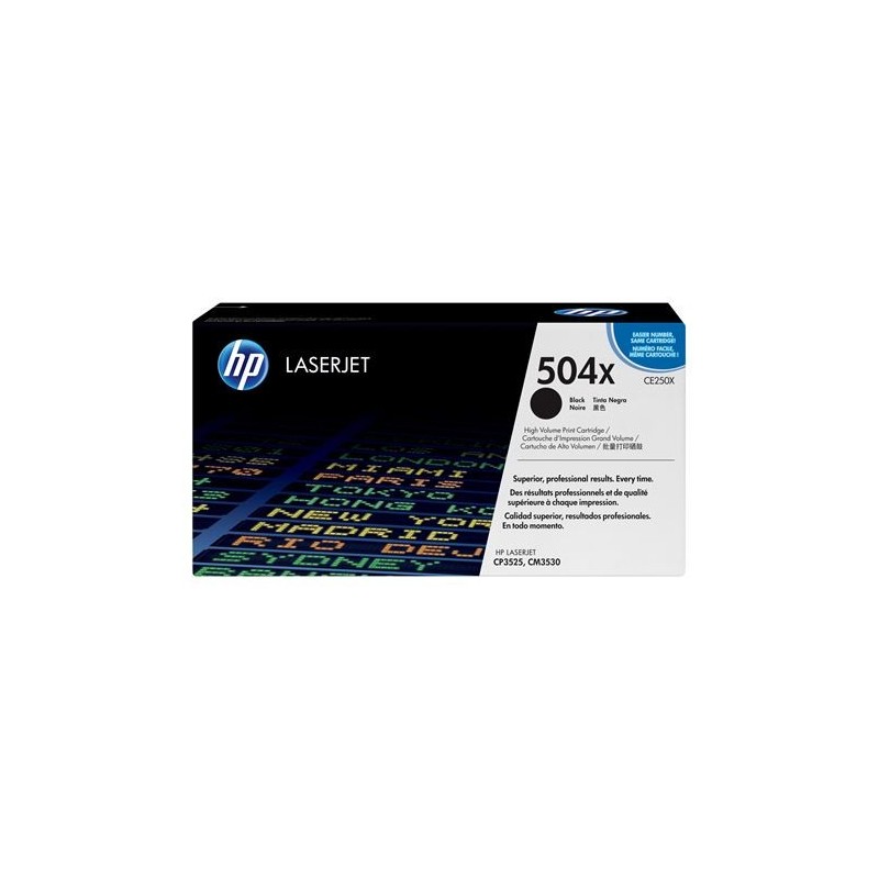 HP CE250X Negro Cartucho de Toner Original - 504X