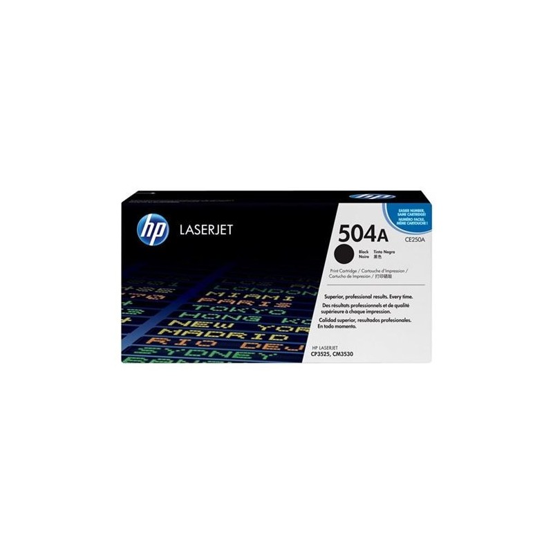 HP CE250A Negro Cartucho de Toner Original - 504A