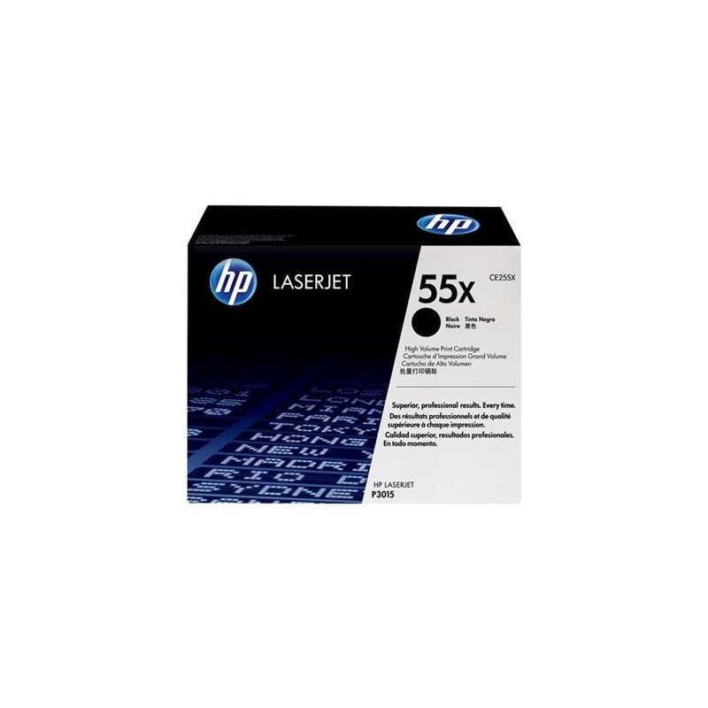 HP CE255X Negro Cartucho de Toner Original - 55X