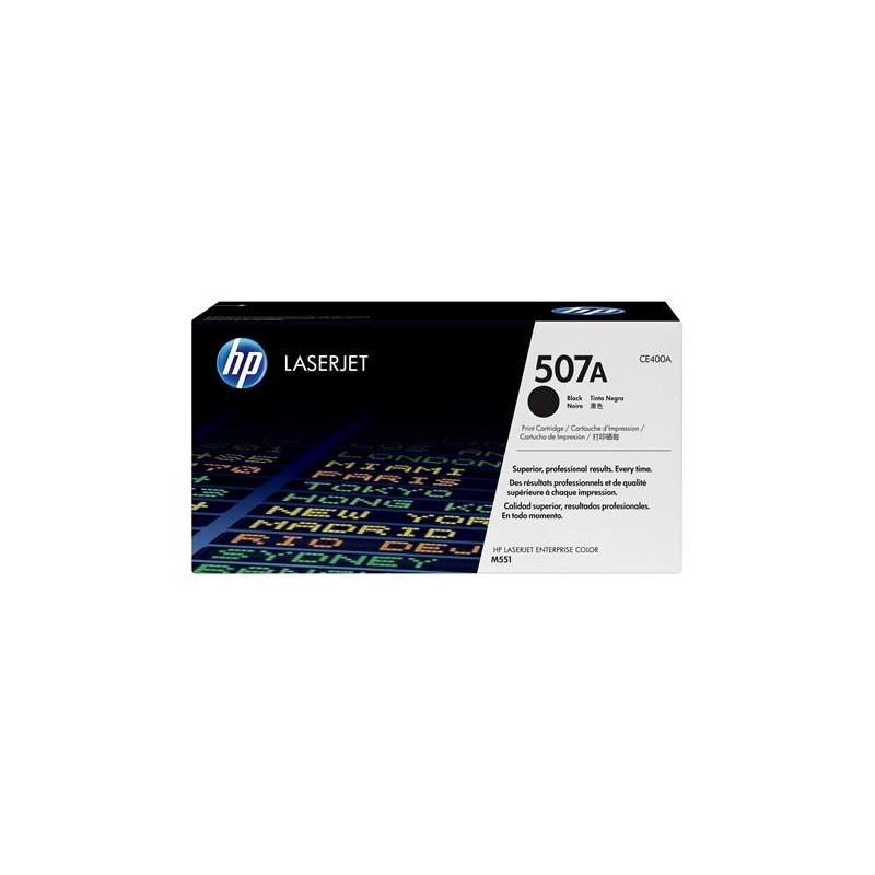 HP CE400A Negro Cartucho de Toner Original - 507A