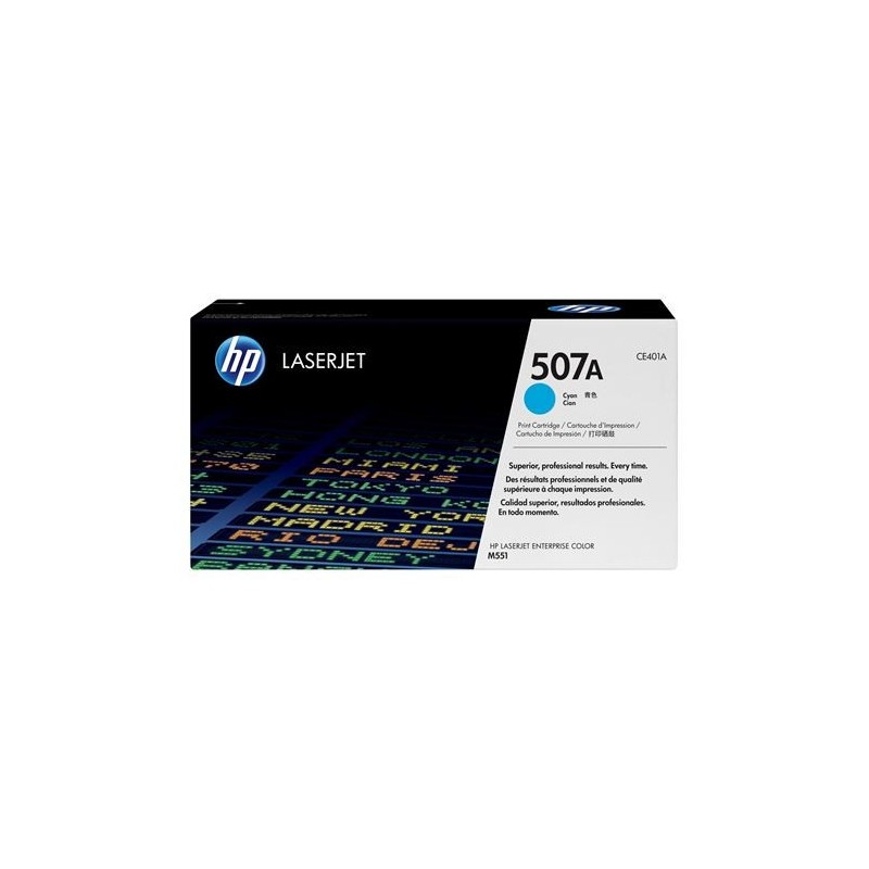 HP CE401A Cyan Cartucho de Toner Original - 507A