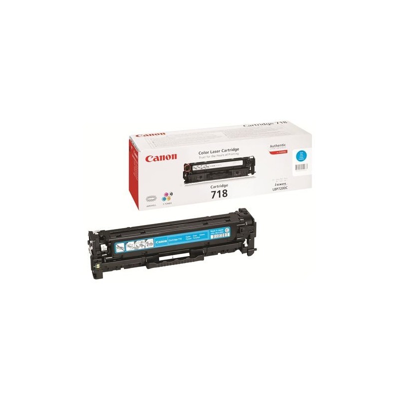 Canon 718 Cyan Cartucho de Toner Original - 2661B002