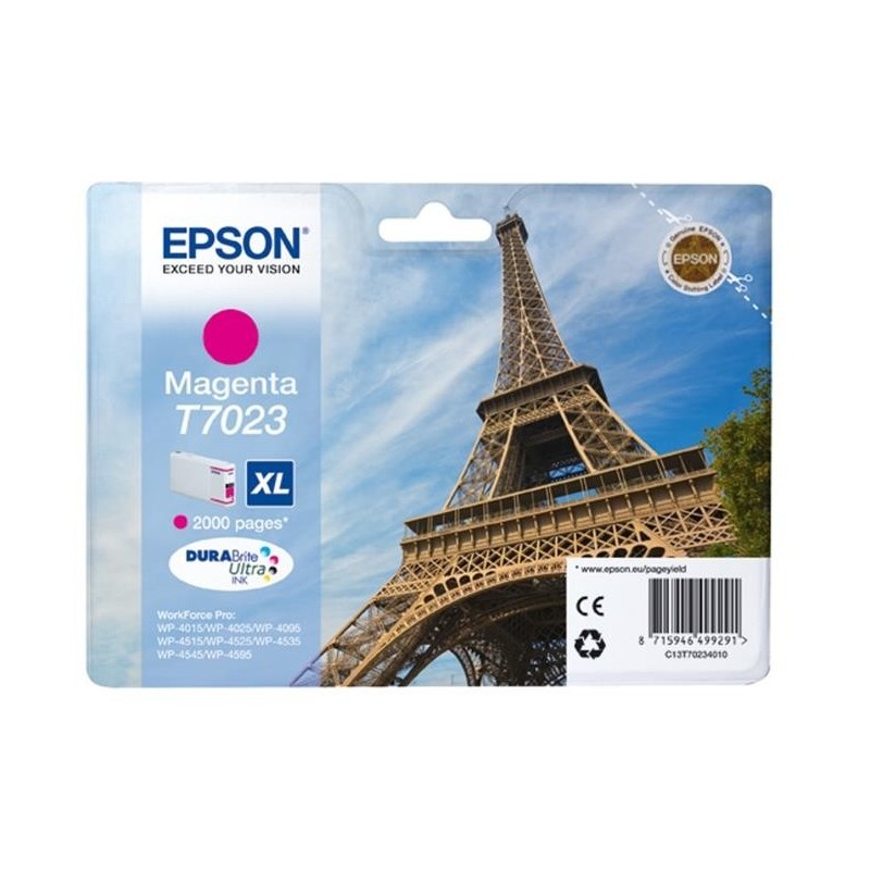 Epson T7023 Magenta Cartucho de Tinta Original - C13T70234010