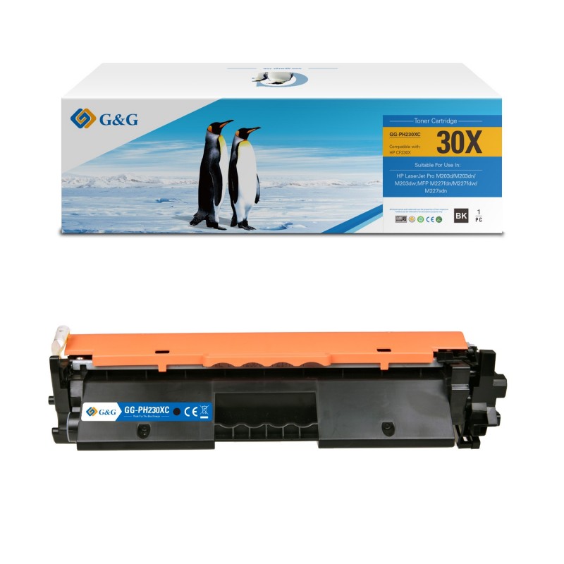 G&G HP CF230X Negro Cartucho de Toner Generico - Reemplaza 30X