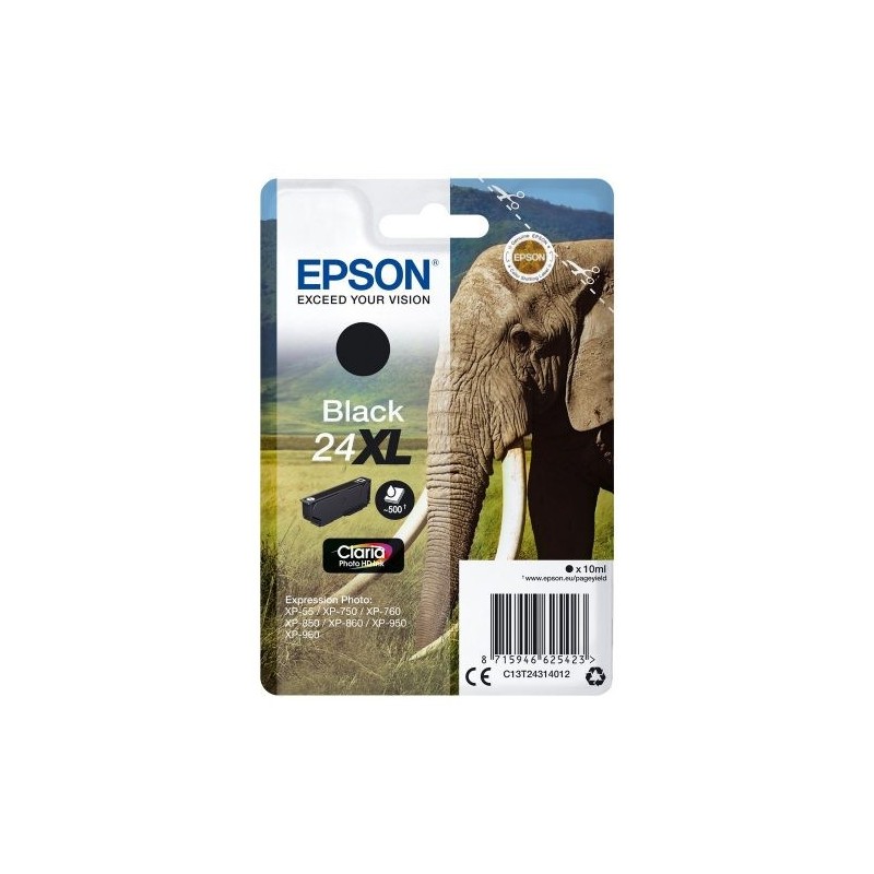 Epson T2431 (24XL) Negro Cartucho de Tinta Original - C13T24314012