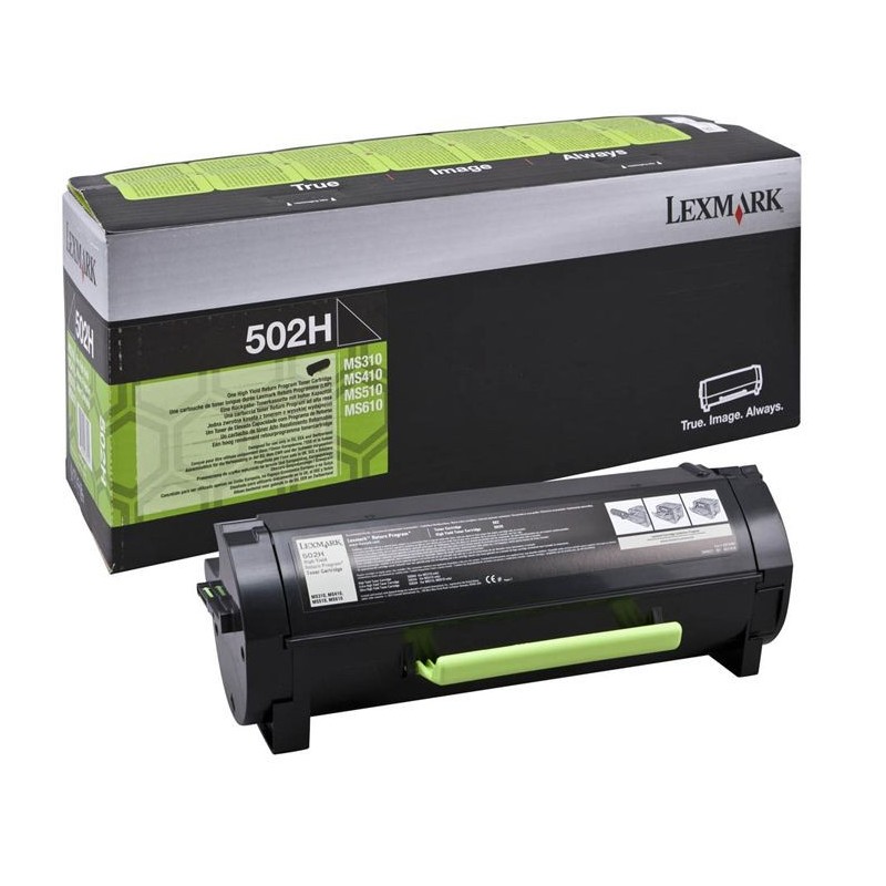 Lexmark MS310/MS410/MS510/MS610 Negro Cartucho de Toner Original - 50F2H00/502H