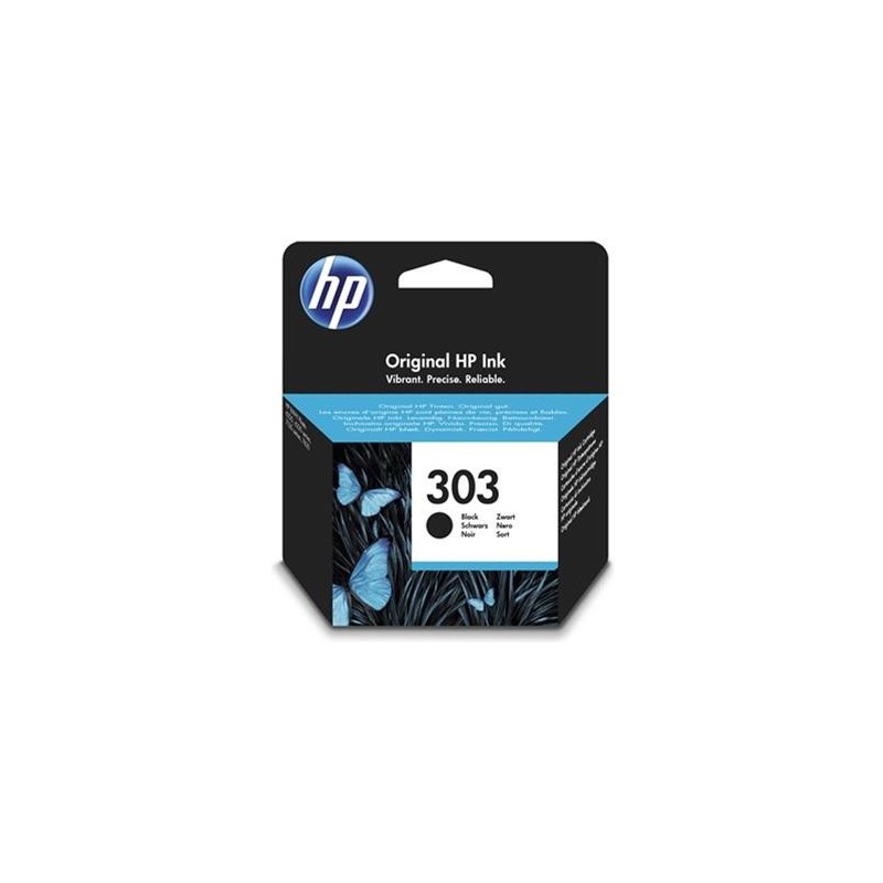 HP 303 Negro Cartucho de Tinta Original - T6N02AE