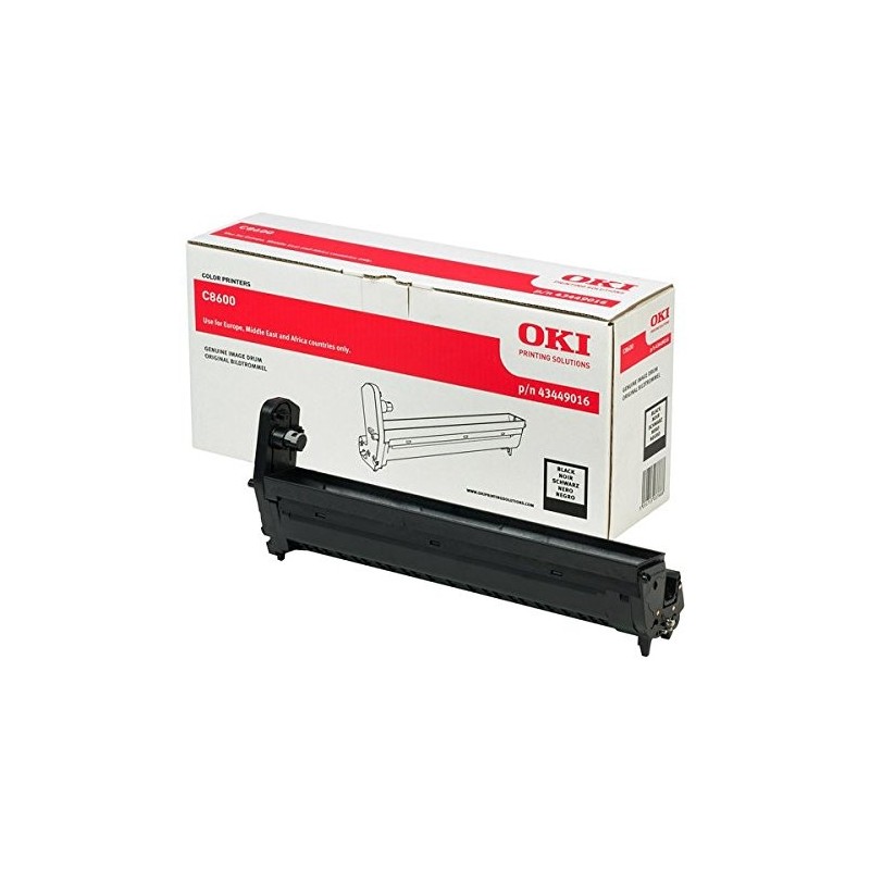 OKI C8600/C8800 Negro Tambor de Imagen Original - 43449016 (Drum)